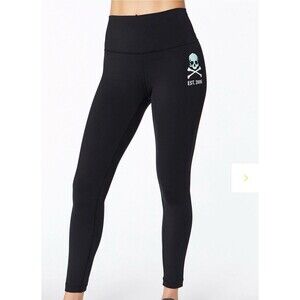 Lululemon X Soul Cycle Skull  Wunder Under 24’ Tight Black Leggings Women 4 EUC